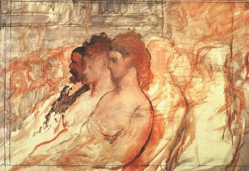 Au théâtre a Honoré Daumier