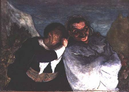Crispin and Scapin, or Scapin and Sylvester a Honoré Daumier
