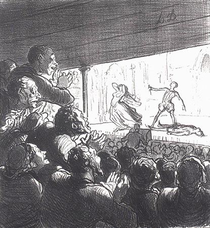 Croquis de Théâtre a Honoré Daumier