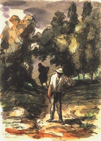 Dans of La campagne a Honoré Daumier