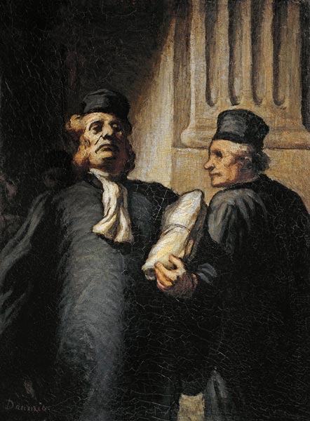 Two advocates a Honoré Daumier