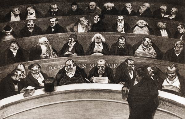 The Stomach of the Legislature, the Ministerial Benches of 1834 a Honoré Daumier