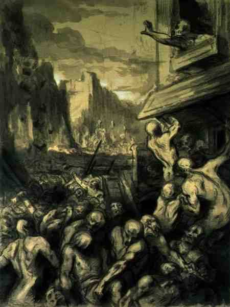 The Destruction of Sodom a Honoré Daumier