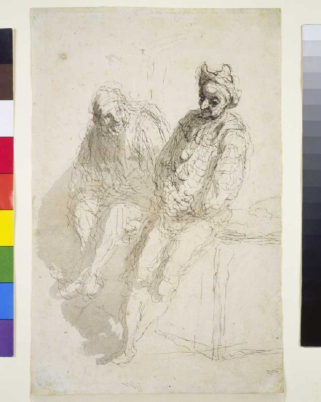 Deux saltimbanques / Zwei Gaukler a Honoré Daumier