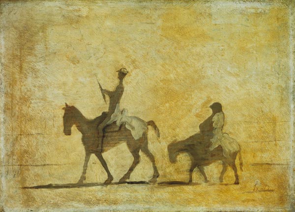 Don Quichote and Sancho Pansa. a Honoré Daumier
