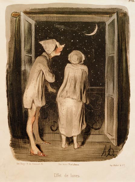 Ehe - Karikatur "Effet de lunes" a Honoré Daumier