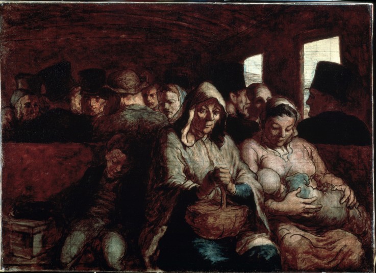 A Wagon of the Third Class a Honoré Daumier