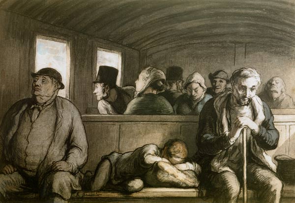 Le wagon de troisieme classe / Daumier a Honoré Daumier