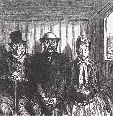 En chemin de fer a Honoré Daumier