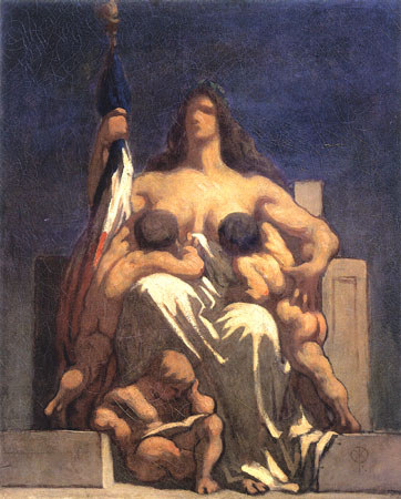 Esquisse de of La République a Honoré Daumier