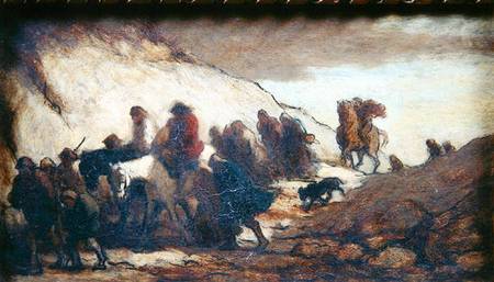 The Fugitives or The Emigrants a Honoré Daumier