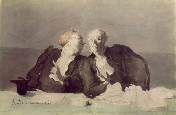 H. Daumier / Un argument peremptoire a Honoré Daumier
