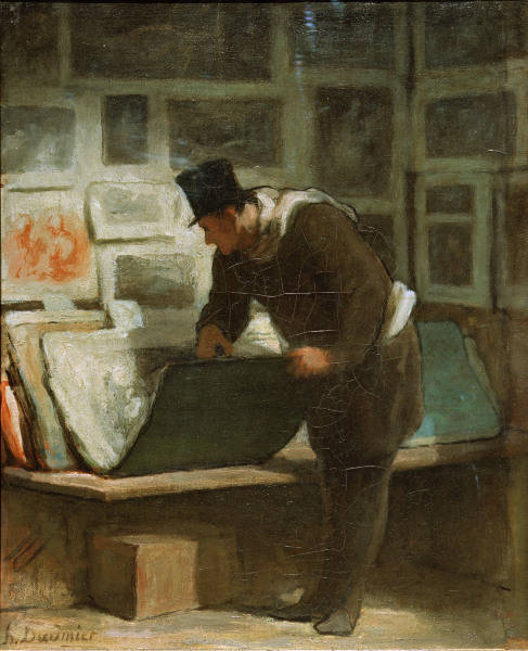 H.Daumier, The print collector a Honoré Daumier