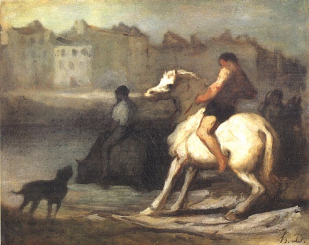 L ' Abreuvoir a Honoré Daumier