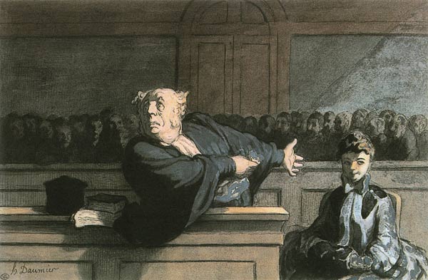 Le Défenseur a Honoré Daumier