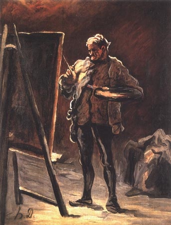 Le Peintre devant son tableau a Honoré Daumier