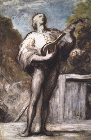 Le troubadour a Honoré Daumier