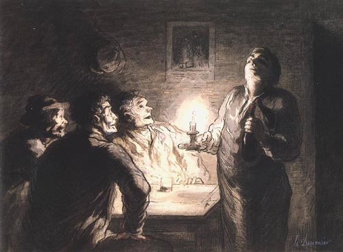 Le's Buveurs a Honoré Daumier