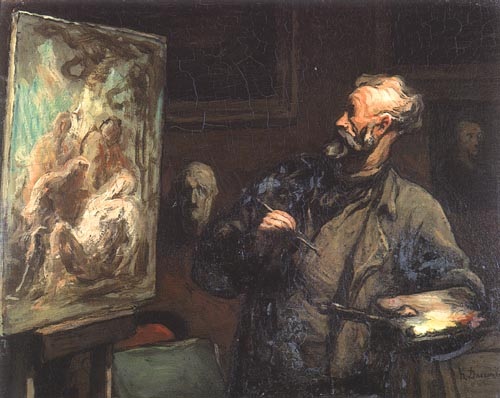 The painter a Honoré Daumier
