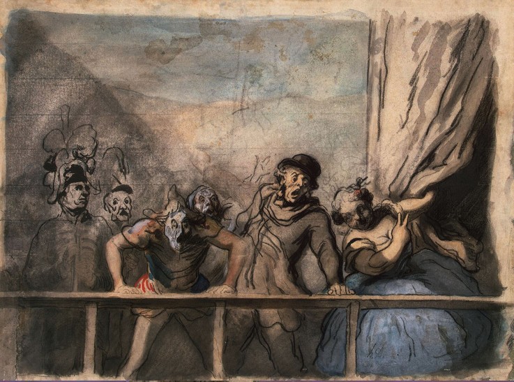 Sideshow a Honoré Daumier