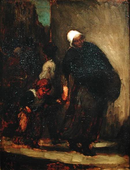 Street Scene a Honoré Daumier