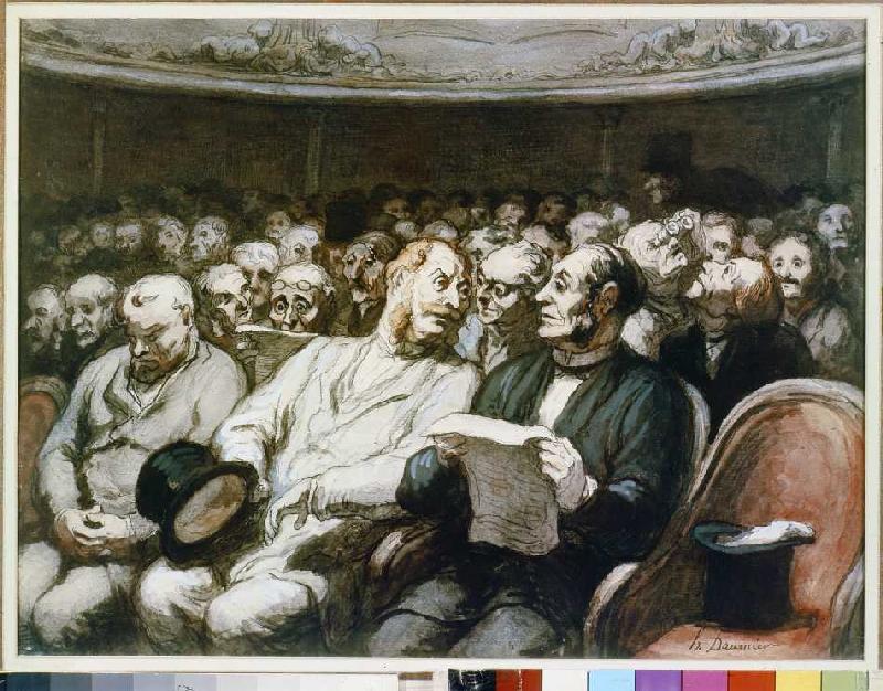Theatre interval a Honoré Daumier
