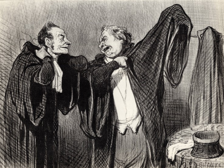 Under Colleagues (From the Series "Les gens de justice") a Honoré Daumier