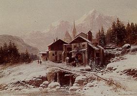 Village smithy in the mountains