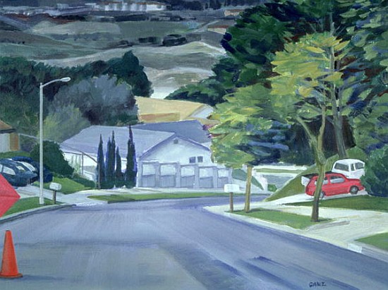 Looking Down My Street, 2000 (acrylic on canvas)  a Howard  Ganz