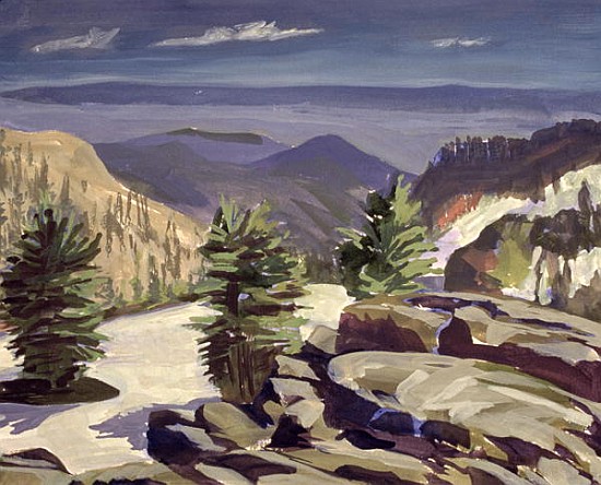 Mountain Vista, at Lassen Volcanic National Park, 2000 (acrylic on canvas)  a Howard  Ganz