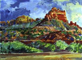 Sedona Sentinels, 2000 (acrylic on canvas) 