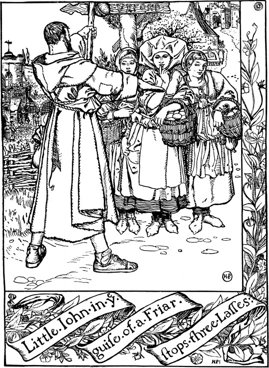 Illustration to the book "The Merry Adventures of Robin Hood" by Howard Pyle a Howard Pyle