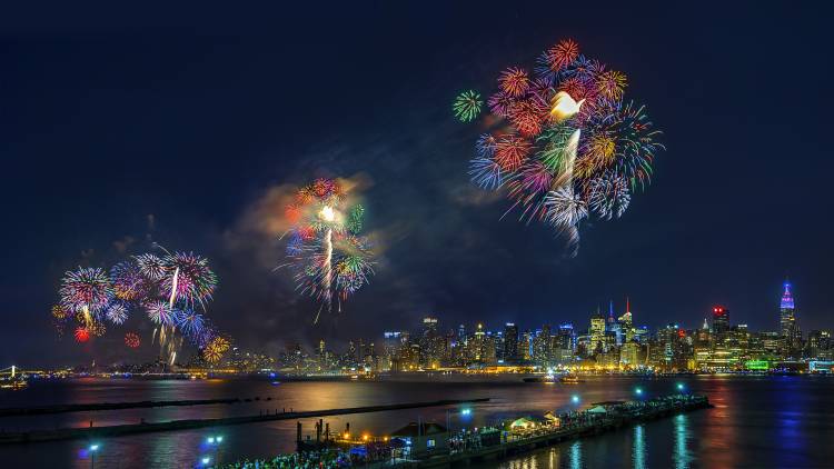 Celebration of Independence Day in NYC a Hua Zhu