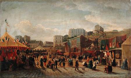 A Fair, Place Saint-Pierre Montmartre in 1861 a Hubert