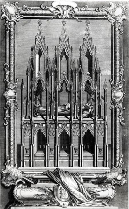 The Monument of Edward II (1284-1327) in Gloucester Cathedral a Hubert Gravelot