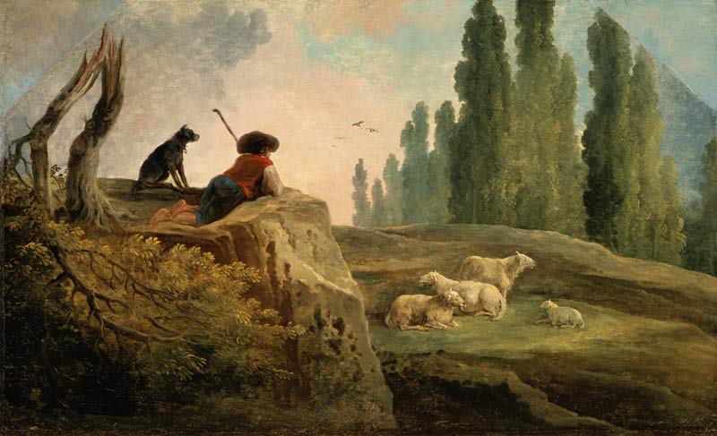 Shepherd Boy a Hubert Robert