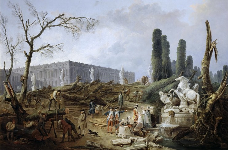 Bosquet des Bains d'Apollon a Hubert Robert