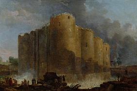 The demolition of the Bastille, July 14, 1789