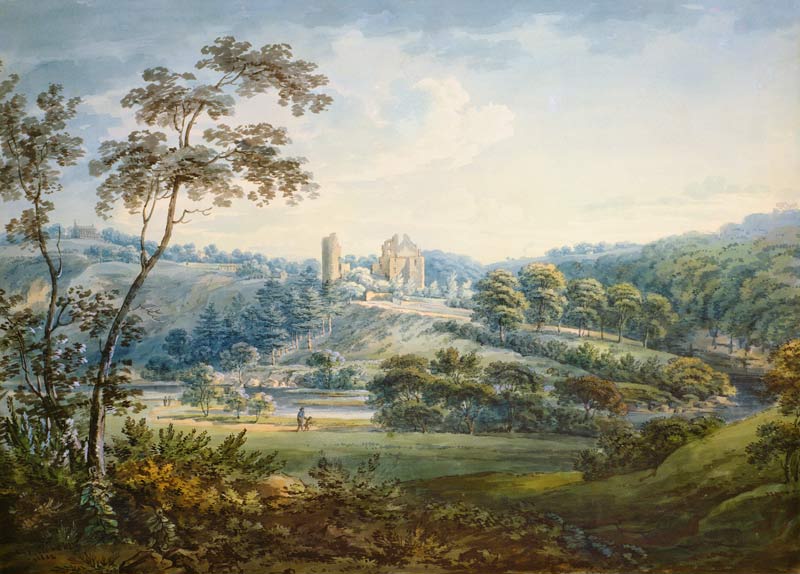 Rosslyn Castle, Midlothian a Hugh William Williams