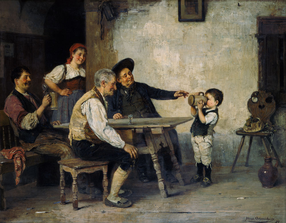 The first measure. a Hugo Oehmichen