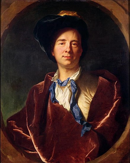 Portrait of Bernard le Bovier de Fontenelle (1657-1757) a Hyacinthe Rigaud