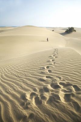 footsteps at the desert a Iñigo Quintanilla