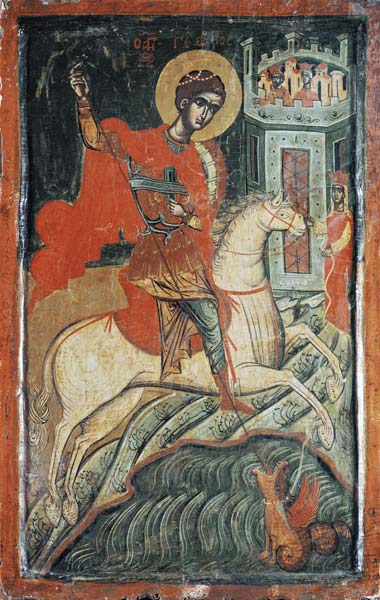The hang-glider fight of St. Georg a Icona (bulgaro/macedone)