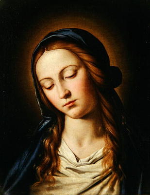 Head of the Madonna (oil on canvas) a Il Sassoferrato