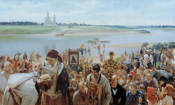 The Procession a Ilarion Michailowitsch Prjanischnikow