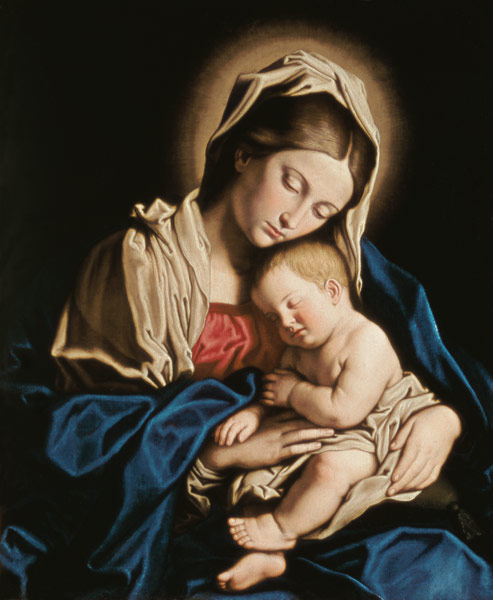 Madonna and Child a Il (Giovanni Battista Salvi) Sassoferrato