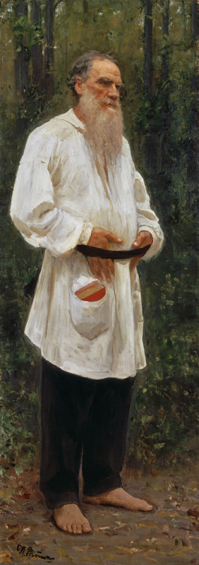 Leo Tolstoy Barefoot / Repin a Ilja Efimowitsch Repin