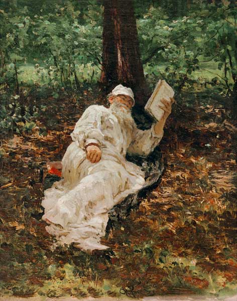 Leo Tolstoy / Painting by Repin a Ilja Efimowitsch Repin