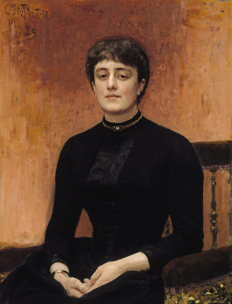 Portrait of Yelizaveta Zvantseva (1864-1921) a Ilja Efimowitsch Repin
