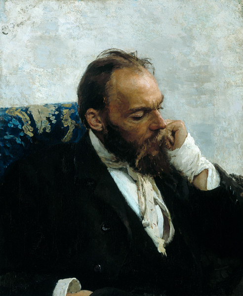 Portrait of Professor Ivanov a Ilja Efimowitsch Repin